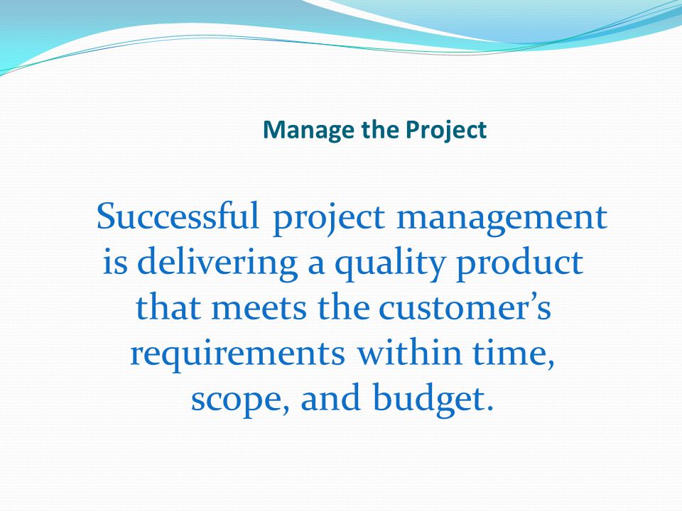 If the project schedule is relaxed or lengthened what is the impact on quality